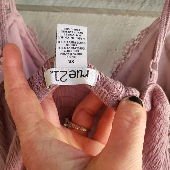 Rue 21 Mauve Lavender high low sundress sz xs - Picture 3 of 3
